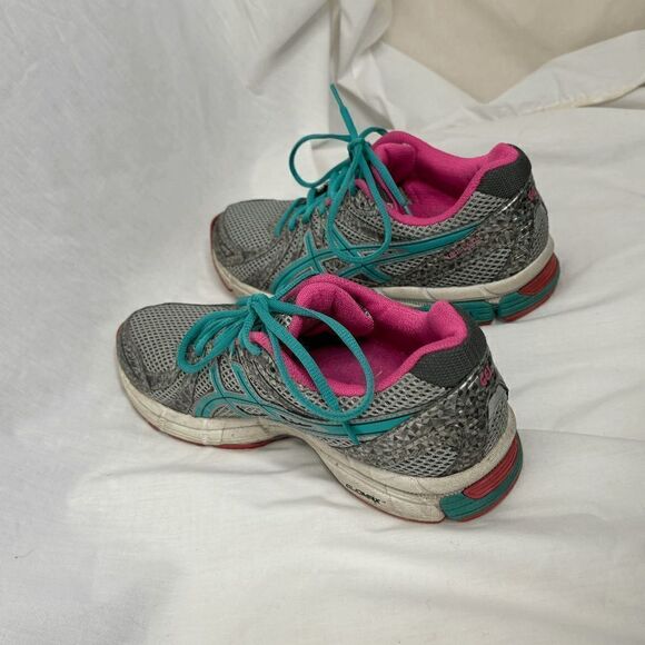 Asics Gel Exalt T379N Size Us 9 Blue/Gray Pink Women Running Shoes - Picture 5 of 11